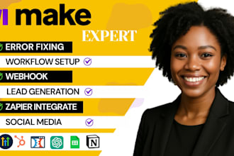 do make com automation, task make com automation, workflow made com automation