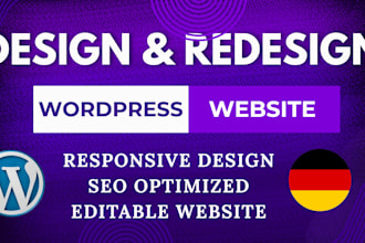 design wordpress website design, redesign wordpress on ionos, hosting, godaddy