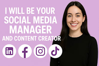 be your social media manager and content creator,instragram and tiktok shop