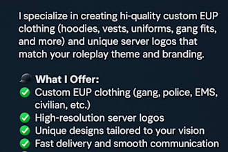 create affordable fivem clothing and server art
