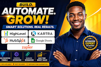 do gohighlevel sales funnel kartra hubspot make automation google sheet zapier