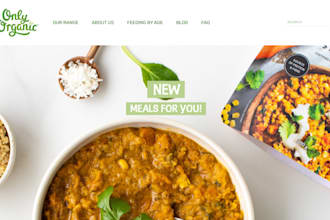 design organic baby food shopify store grocery baby food cosmetic website