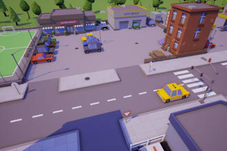 do custom realistic, low poly map, terrain map, game map, tycoon map, roblox map