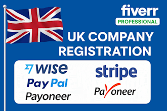 uk ltd company registration and uk,US bank accounts wise, mercury etc