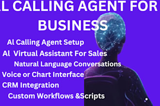 create ail calling agent, virtual al assistant for sales,