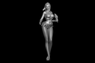 3d human character, custom 3d nsfw character art model sculpting, for 3d print