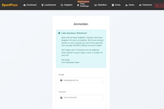 build a clean and secure web app with login and database