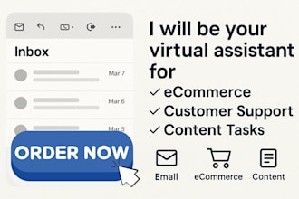be your reliable virtual assistant for admin and ecomm tasks