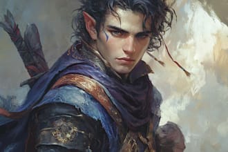 make  you splash art, cards, dnd, banners, visual novel art