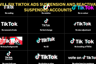 fix tiktok ads suspension and reactivate suspended accounts