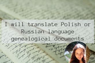 decipher and translate polish genealogical documents
