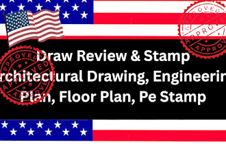 draw review and stamp architectural drawing engineering plan floor plan pe stamp