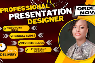 design powerpoint  investor pitch deck presentation, keynote,canva,google slides