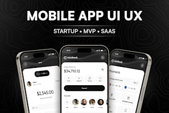 design a developer ready mvp mobile app for your startup
