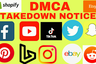 send dmca takedown notices to social media platforms