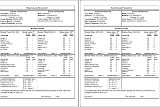 design college transcript, university transcript, high school diploma transcript