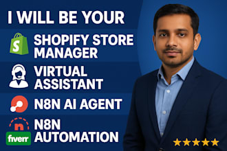 be your shopify store manager, virtual assistant, n8n ai agent, n8n automation
