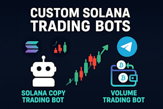 develop solana copy trading bot and volume trading bot