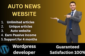 build a fully automated news website using wordpress