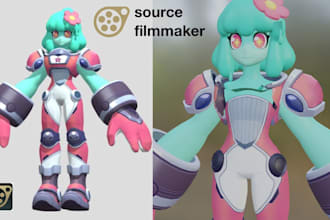 create port or edit custom source filmmaker model, sfm model, gmod, tf2, mmd