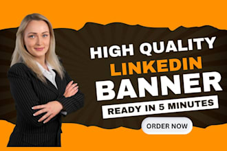 design a professional linkedin banner or background