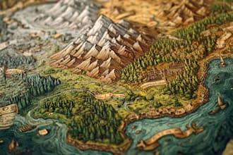 draw your fantasy dungeons map