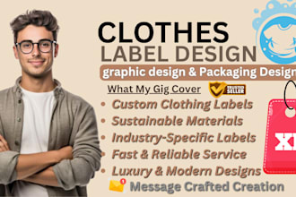 design clothes label neck luxury, business 3d modern logo, hang clothes tag