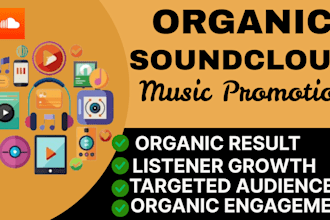 do organic soundcloud music track promotion to gain organic follower and plays