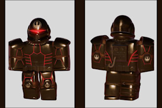 create unique 3d roblox character models with ugc clothing for r6 and r15 model