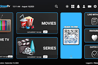 build live TV, video streaming app, amazon TV, lg, samsung tizen with encryption