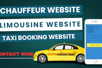 chauffeur website limousine website taxi booking car rental website development