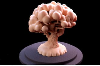 design 3d terrain minis, 3d diorama scenery assets, fantasy mountain prints, stl