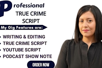 write true crime script bodycam podcast script true crime story youtube script
