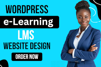 build lms educational website online course website elearning website, education