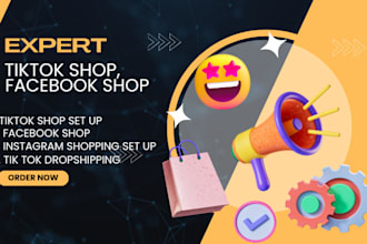 tiktok shop facebook shop tiktok shop setup instagram shop tiktok ads shopify