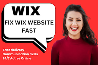 fix wix website issues, design problems or make quick edits