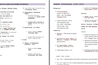 make study notes on any subject