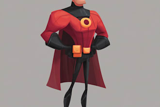 do comic book illustration, marvel comic superhero character graphic novel cover