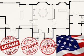 do architectural stamp, pe stamp, mep stamp, and seal for USA city permit