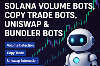 code solana volume bots, copy trade bot, uniswap and bundler bot
