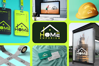 create modern logo, corporate identity package, and brand identity guide