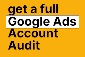 do a full google ads account audit