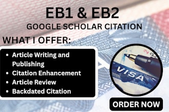 do backdated article citation on google scholar for eb1a, eb1, eb2a requirement