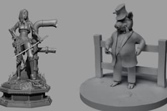 sculpt 3d model, character, toys, action figure, helmet, mask for printing