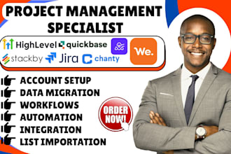 do project crm gohighlevel workever quickbase stackby jira chanty activecollab