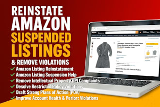 reinstate suspended amazon listing remove intellectual