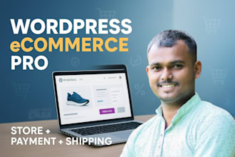 create wordpress store ecommerce website with payment and shipping integration