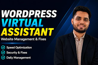 be your website virtual assistant for wordpress management