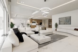 do next level 3d exterior design, interior design and 3d rendering