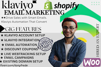 build klaviyo automated flows generate ROI email campaign email  templates CRM